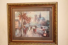 Antoine Blanchard Oil on Canvas (Signed) Cathedrale Notre-Dame de Paris 1936