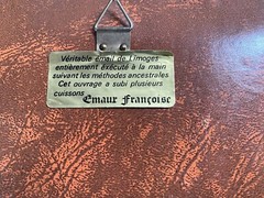 Vintage Email Emaur Francoise Limoges France “ Maison in Provence“  7 1/8′ X 6′ 
