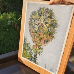 Palm Tree Painting Tropical Landscape Florida Coastal Art Original Oil Painting
