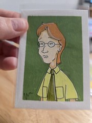 ACEO Original Painting Acrylic King Of The Hill Anthony Twig Boy LA