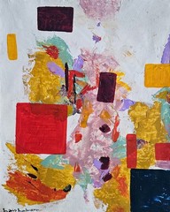 Hans Hofmann Signed Abstract Expressionist Oil Painting on Canvas Modern Art