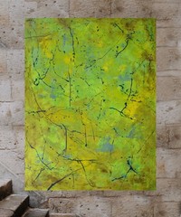 Jackson Pollock Style Giant Canvas Painting 84”X62” (7 Foot) Abstract Modern XL