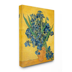30 In. X 40 In. „Van Gogh Irises Post Impressionist Painting“ by Vincent Van Gog
