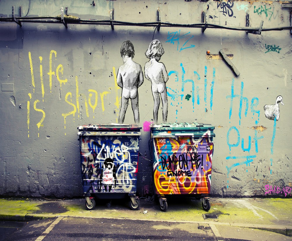 life painting street art print original graffiti chill andy baker duck