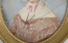 Alessandro Cittadini (fl. 1820/60s) „Italian Lady“ Published Miniature, 1860 (m)