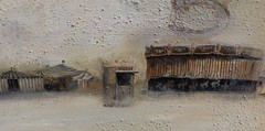 RON „ROMAN“ PASTUCHA Modernist Surrealist oil & Mixed Media Amusement Park Scene