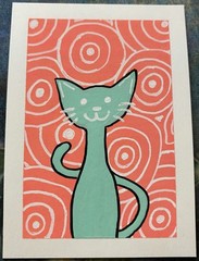 ACEO Original Cat Kitty Kitten Pet Miniature Painting Animal Art OneCraftyLady
