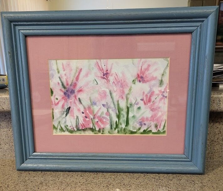 Ruth Fisher (Behlke) – Original Watercolor „Pinks“ – 14-1/2″ x 11-1/2″