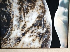 Sicner Nude & the World Signed and Framed Multimedia Collage