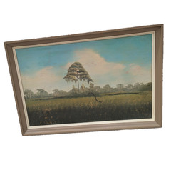 Alfred Hair signed tree scene