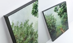 Landscape Painting Wood Original Art 18″x24″ Botanical tree Oil Painting Artwork