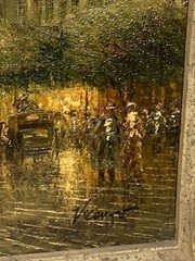 Original Oil Painting Turn of the Century Capital Building Washington Framed