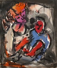 Rolph Scarlett (1889-1984) Gouache on Paper Abstract Modernist Painting