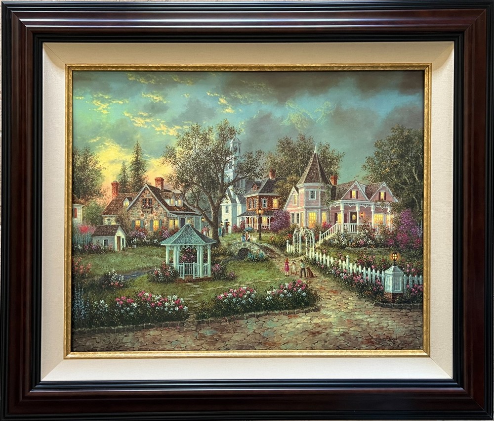 DENNIS P. LEWAN – „SOMEWHERE IN TIME“ HAND EMBELLISHED CANVAS S/N w/COA
