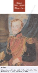 Adalbert Suchy (ca.1783-1849) „Baron Karl von Simbschen“, fine miniature, 1818