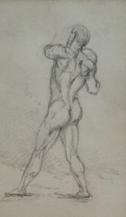 JOZEF ISRAELS (1824-1911) , Charcoal on Paper , Two sided portraits, Signed