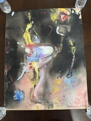 Vicente Fabre “Diálogo Materno” 2009 Original Abstract Figurative Painting