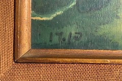 Penn (Mid 20th Century) Beautiful Abstract Avant-Garde Surrealism Oil Painting
