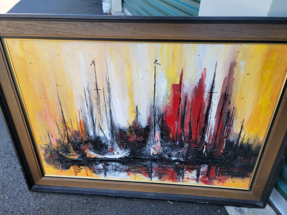MCM~ Original Acrylic and Oil Painting~Danny Garcia SIGNED 42 X 29.5″