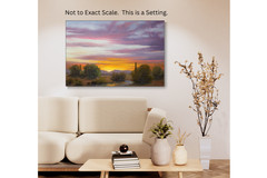 Jeff Love Art Original Oil Painting Large 24X36 Arizona Cactus Desert Sunset Sky