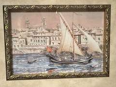 JEAN BRUN, Watercolor Print, Adele’s, France Colors of Provence, Matted & Framed