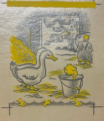 1934 LITTLE GOOSIE GOSLING by Helen & Alf Evers ORIGINAL ILLUSTRATION Paintings