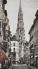 Roger Hebbelinck Signed & Numbered Large Original Hand-Colored Aquatint Etching
