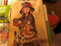 Mqssi MO Made in Itlay copy of Little girl with basket and dog beautiful Lot0299