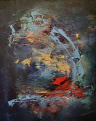 Original Art 1/1 [16×20, Acrylic On Canvas, Abstract, Contemporary, Modern Work,