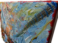 ORIGINAL█OIL PAINTING█IMPRESSIONIST ART█NATURE LANDSCAPE ABSTRACT DECO█POP OCEAN