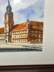 VTG A. Biczewski Architecture Sigismund Column Warsaw W/C 6”T 8”W Framed Matted