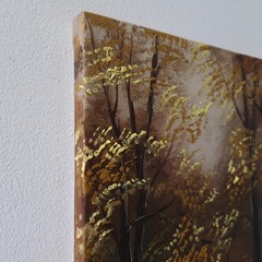 Radiant Autumn Forest Original Oil Painting Impressionist Landscape Wall Art