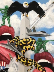 Original Pop Surrealist Painting 23×15” Acrylic On Canvas,Signed,COA, Charity