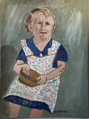 Earle Merchant Portrait of Mrs. Charlotte Smith – Oil on Board