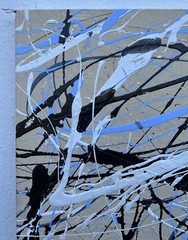 Abstract Artwork Composition in the Pollock Style Copenhagen Art 150x120cm