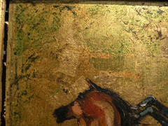 Porter Woodruff 1894-1959 PAIR modernist paintings men horses Vogue illustrator