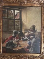 Original Claus Meyer 1886 Oil on Canvas Painting Framed W.T. Burger Co 29″ x 25″