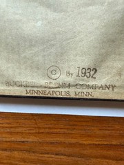 1932 ART DECO Silhouette Reverse Painted on Glass by BUCKBEE-BREHM DETAILS!
