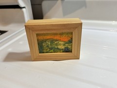 Framed Miniture Acrylic Oil Painting On Board Add A Touch of Art to Your Home