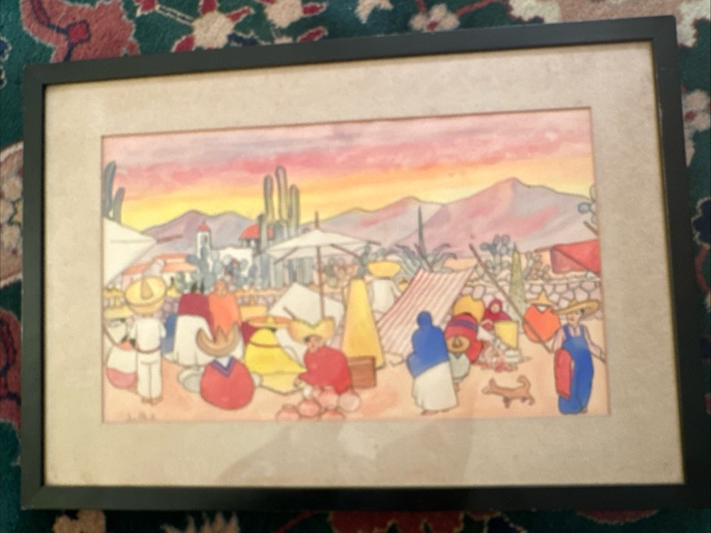 Vintage Jorge A Murillo Southwest Watercolor Signed