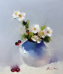 Berries and flowers by Aziz Sulaymanov, 2024