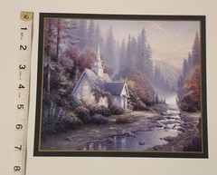 Thomas Kinkade „The Forest Chapel“ 2000 Lithorgraph 13″x10″ Lightpost Publishing