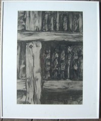 TOBIAS NICKLITZSCH *1982° ARTPRICE GALLERY DETAIL CLAY POSTS TIMBER-FRAME