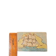 4.25 X 2.75 Sailing Boat Art