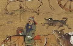 Mongolia Mongolian Painting on Canvas possibly Marzan Sharav ca. 20th century