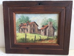 Richard Farrell – Original Oil on Canvas Old Homestead – Maine Estate