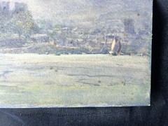 Walter Emsley (1860-1938) Original Watercolor Signed and Dated 1925 7×10