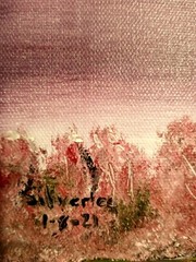 Unique Original Oil 18x24x1&3/8  Landscape  Lake  Park „Peaceful Contemplations“