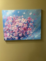 Blossom Tree Cherry Flowers Branch Spring Landscape 16/20