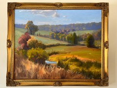 Vibrant Appalachian Foothills Oil Painting by Contemporary Artist Armand Cabrera